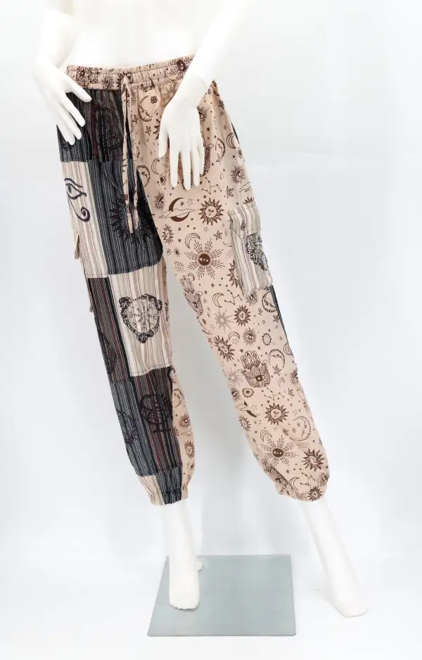 Women's Modern Harem Patchwork Festival Pants