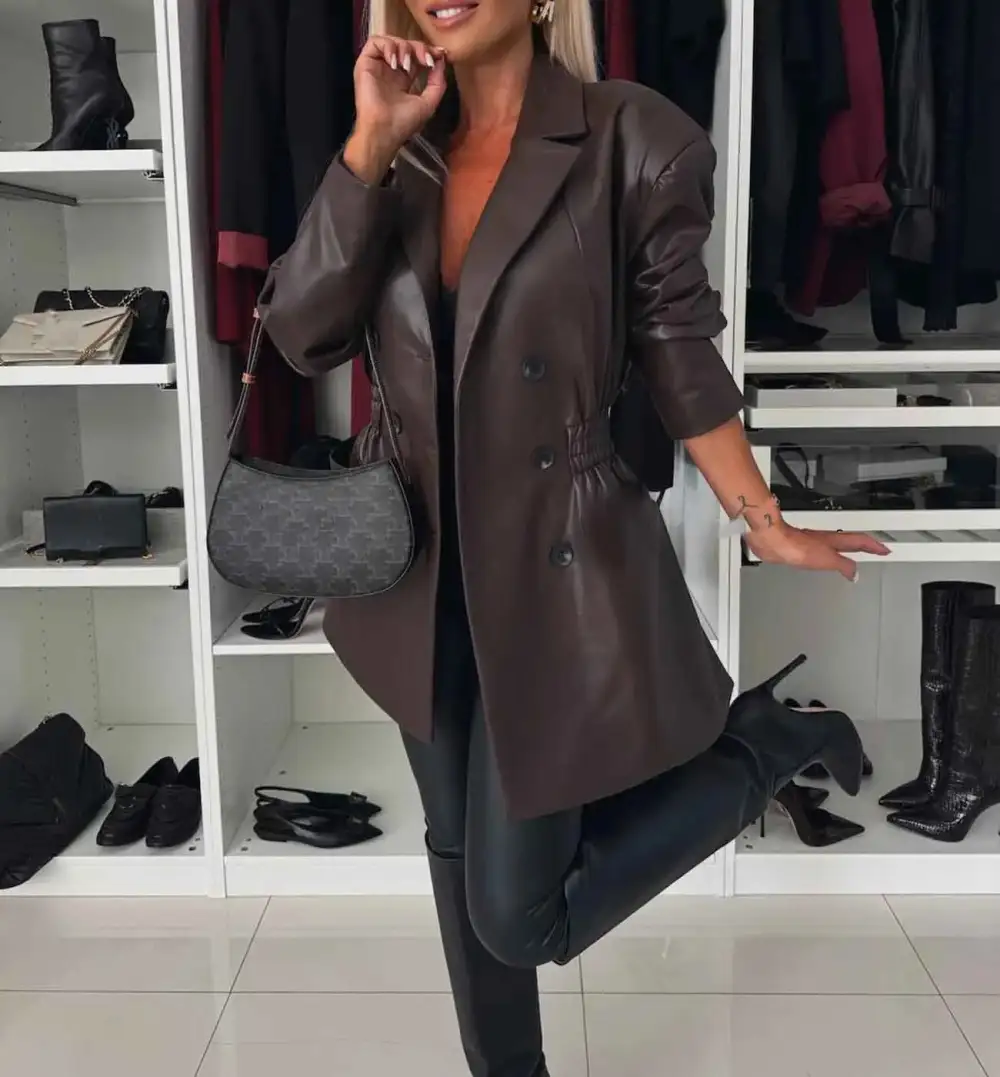 Double-Breasted Tailored Blazer