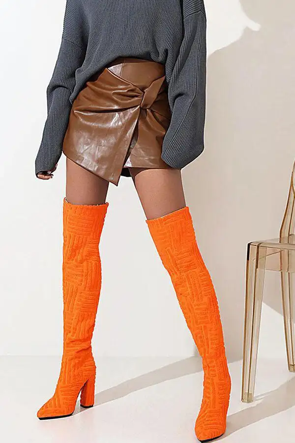 Graphic Print Boots