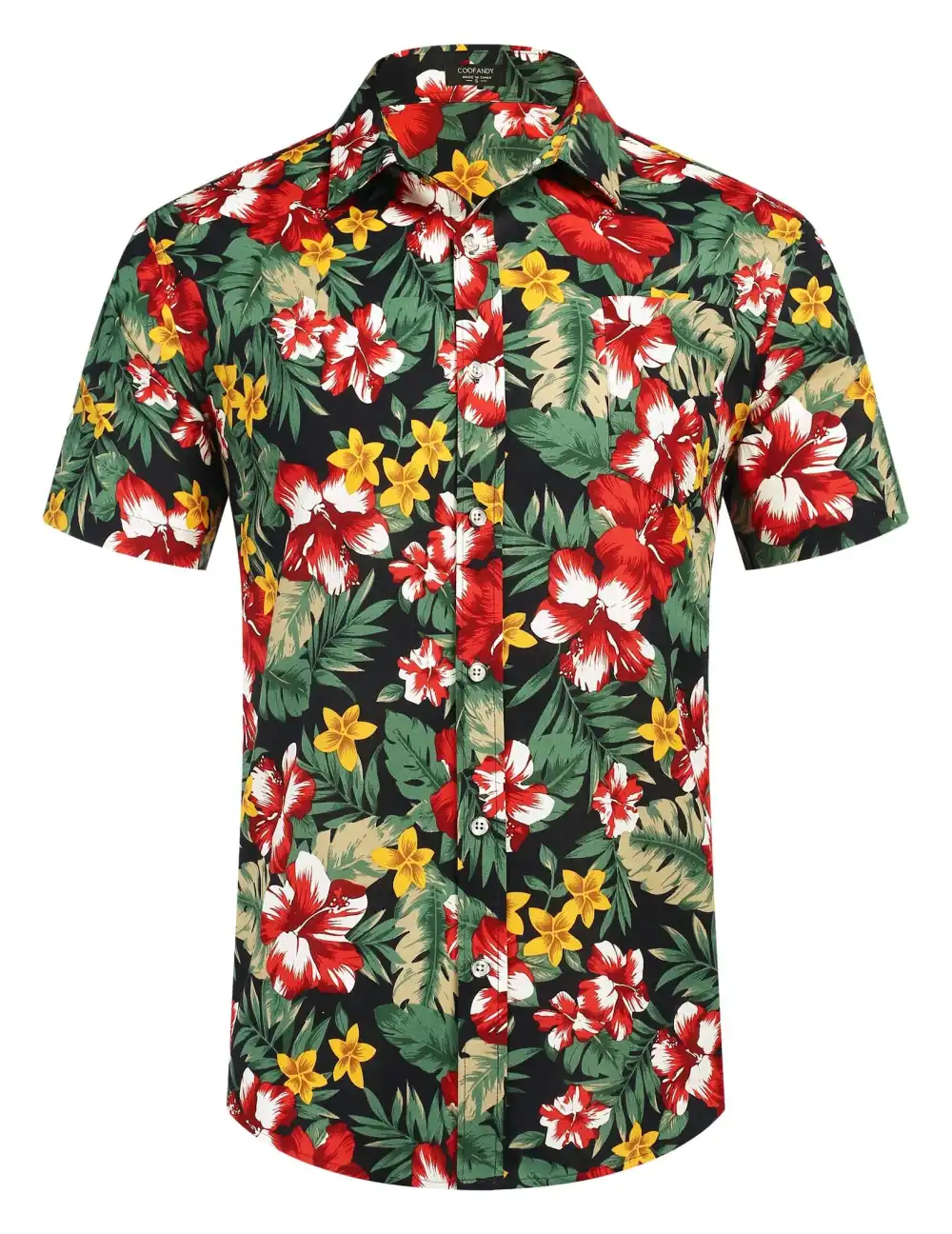 Cotton Linen Printed Button Front Shirt