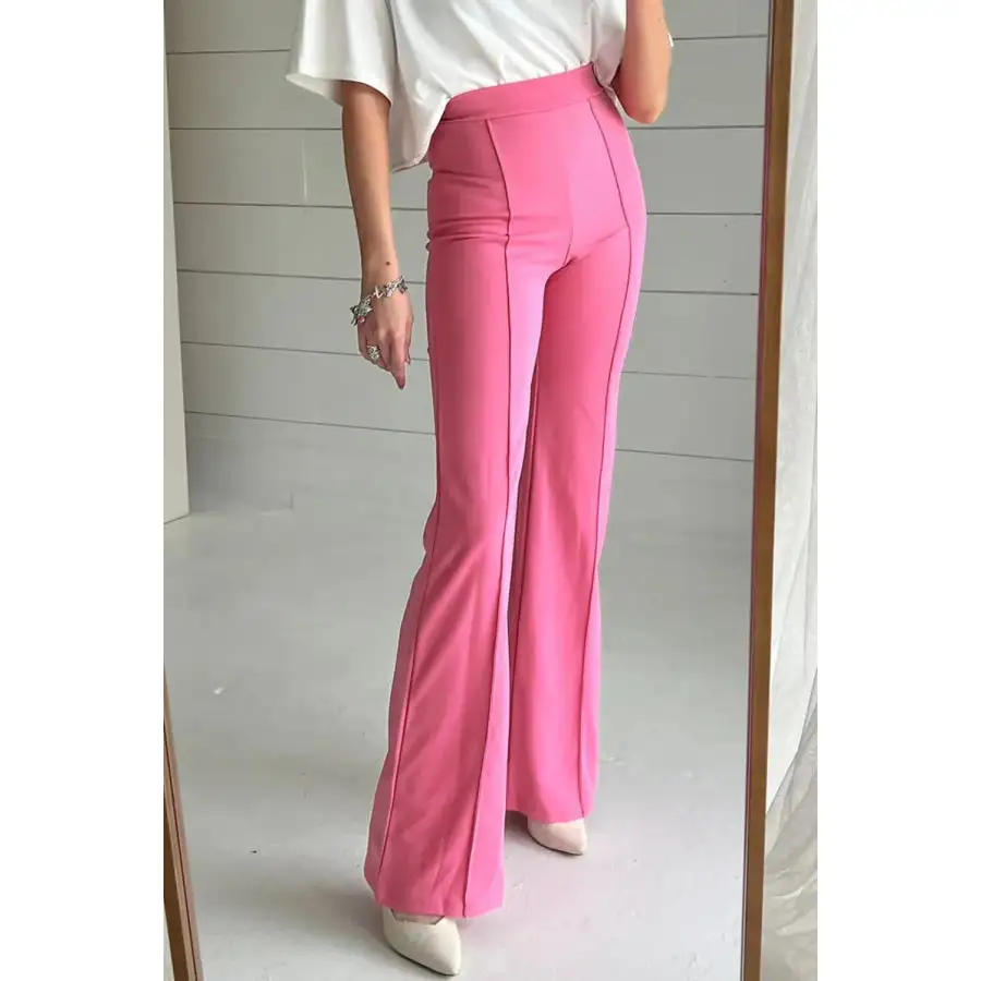 Classic High Waist Straight Leg Pants