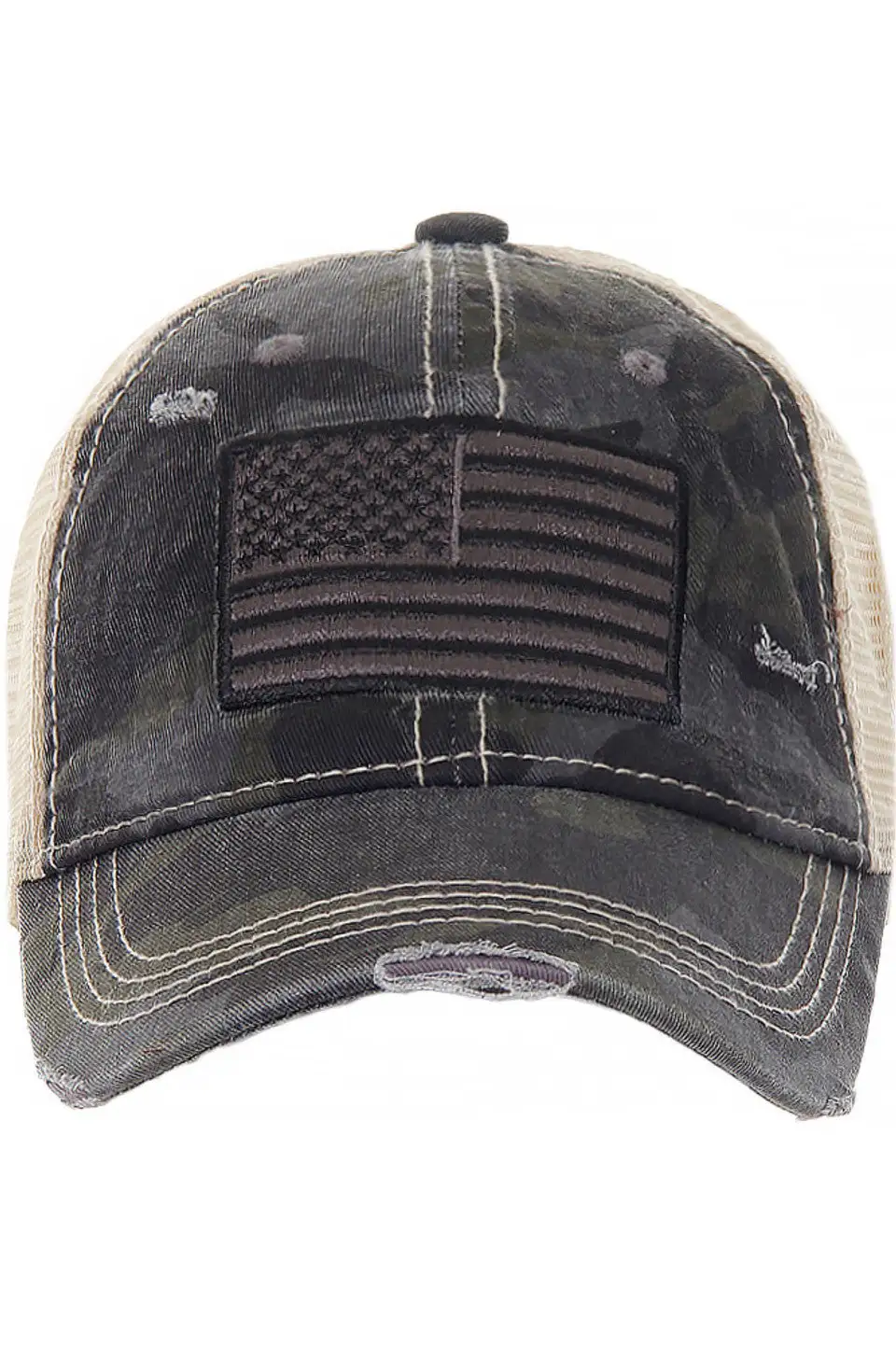 Camouflage Flag Baseball Cap