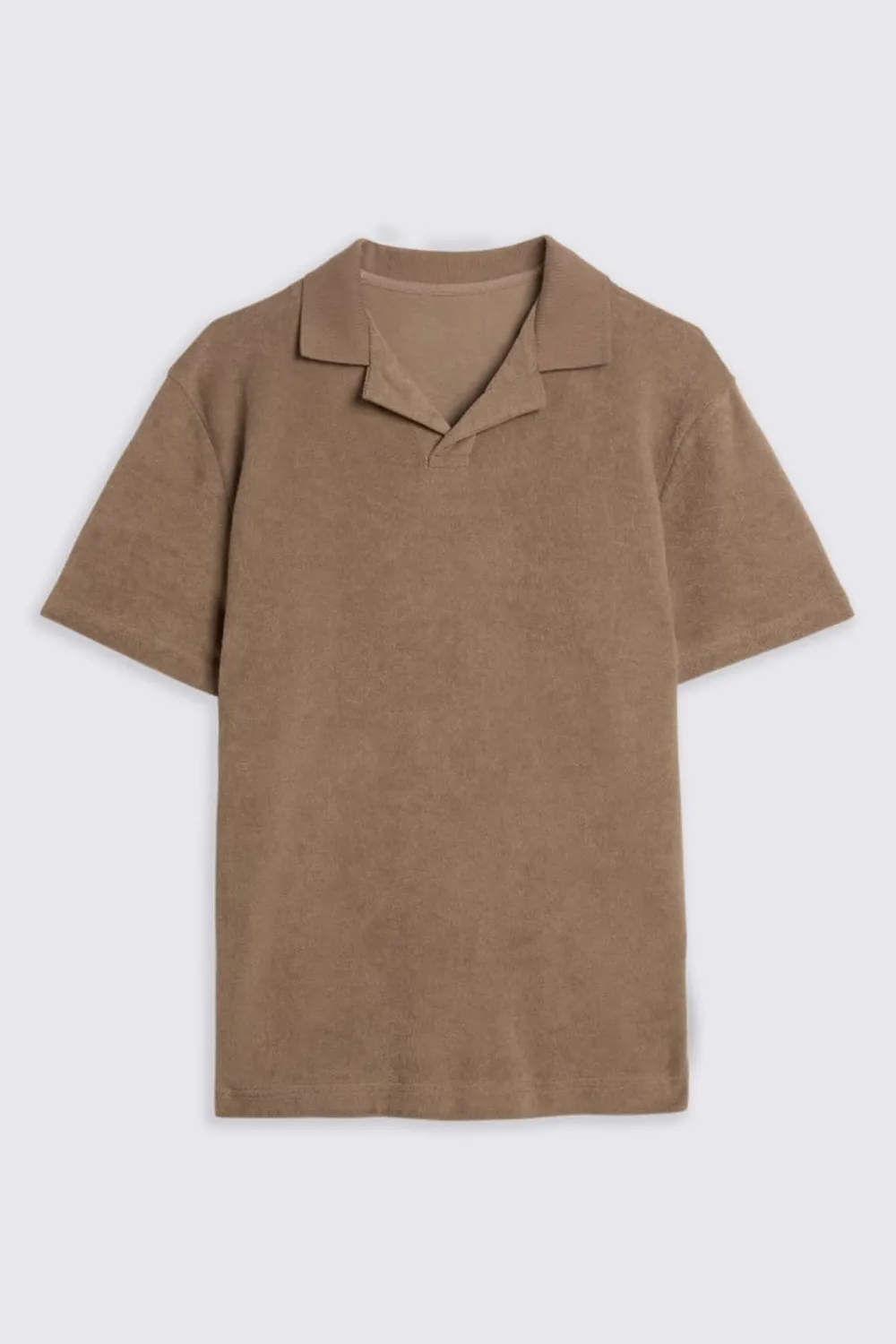 Men'sTaupe Captain-Collar Polo Shirt