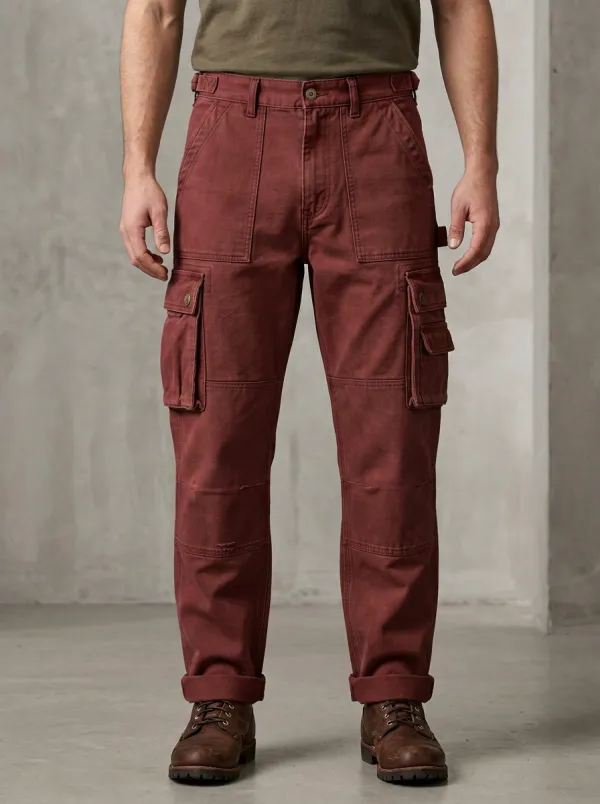Men's Relaxed Canvas Classic Utility Cargo Pants