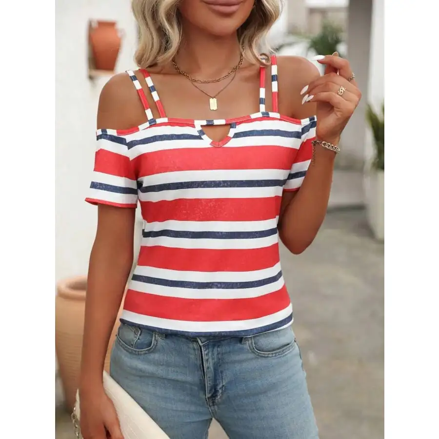 Cold Shoulder T Shirt Tank