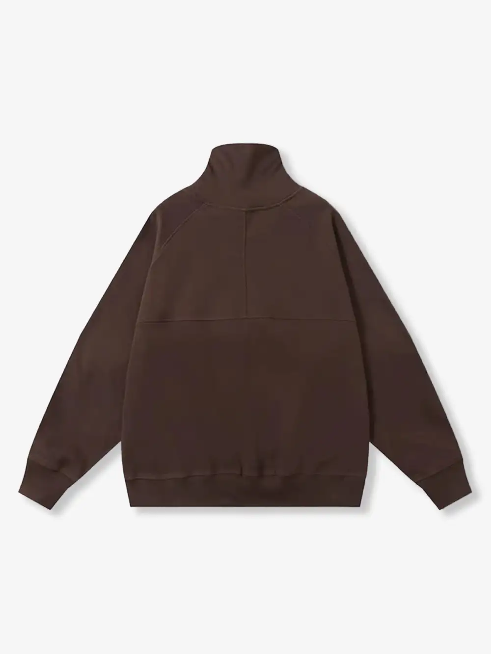 Plain Dralon High Neck Sweatshirt