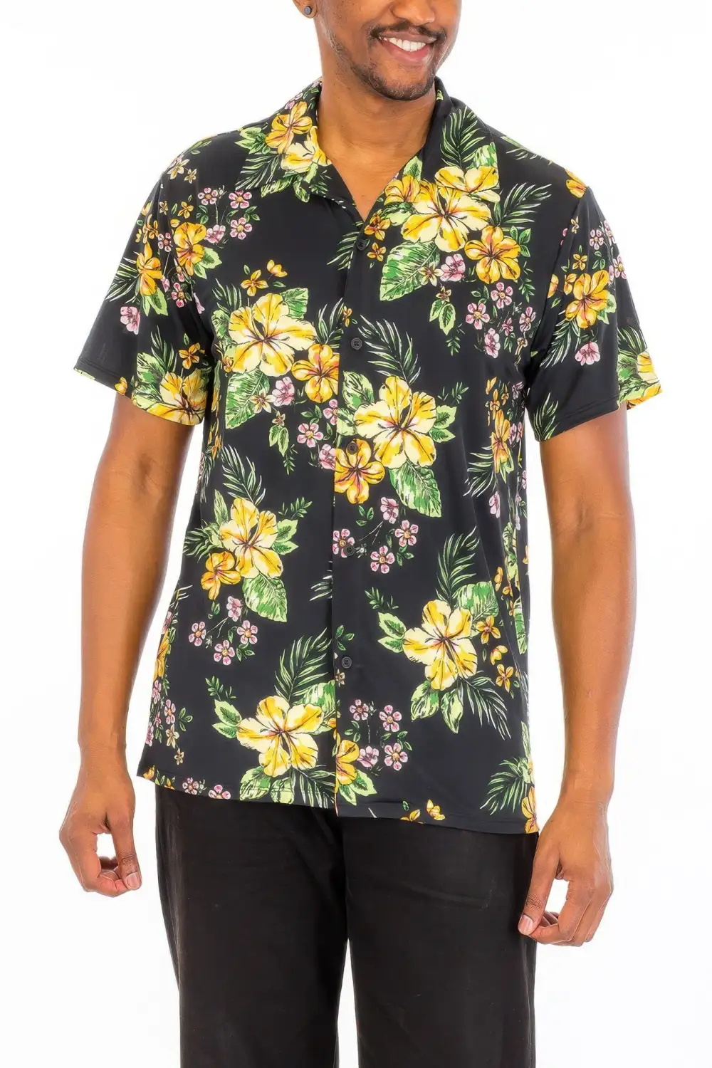 Floral Print Button-Down Shirt