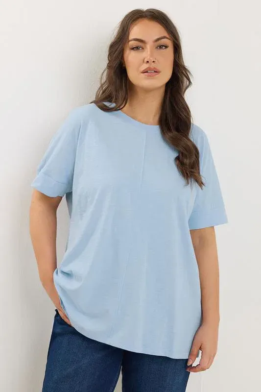 Light Blue Pure Cotton T-Shirt