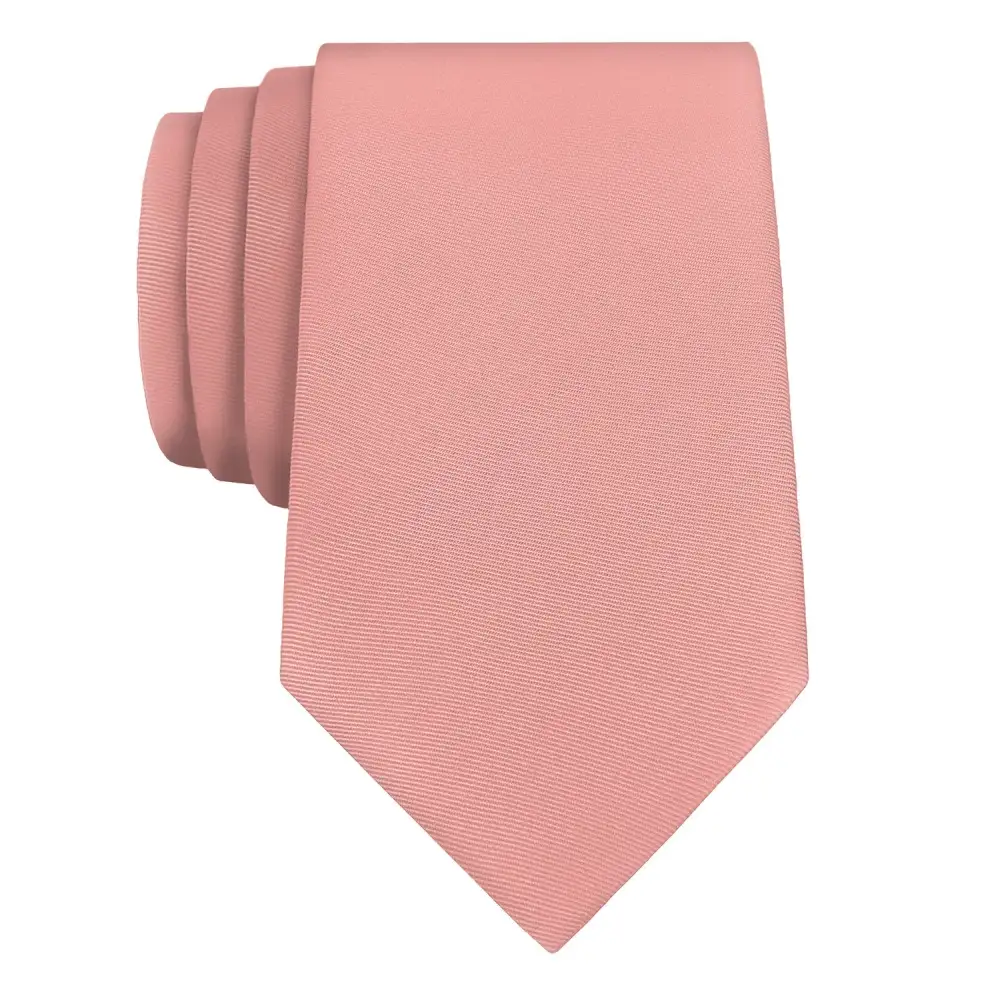 Artful Solid Accent Necktie