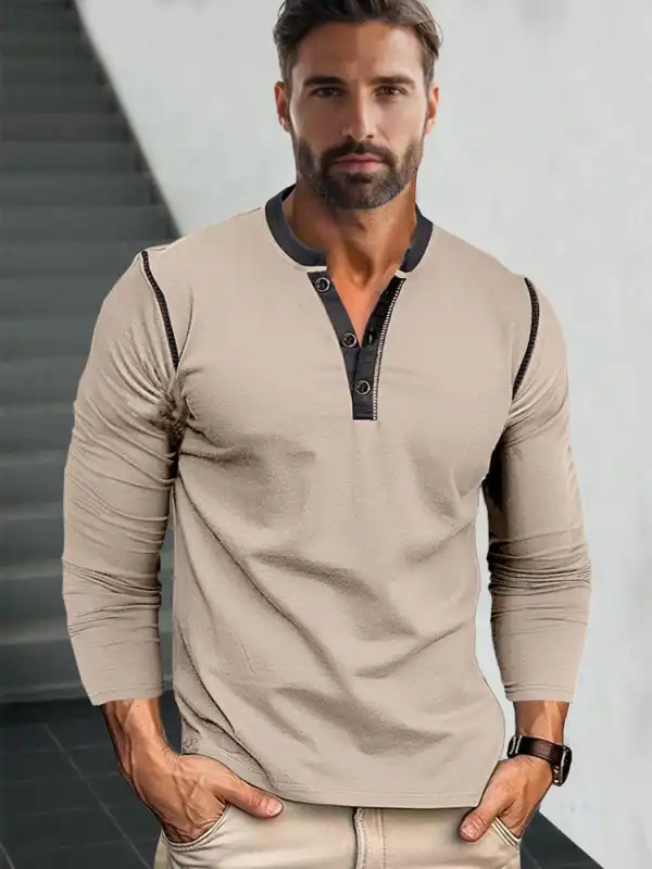 Retro Henley Shirt