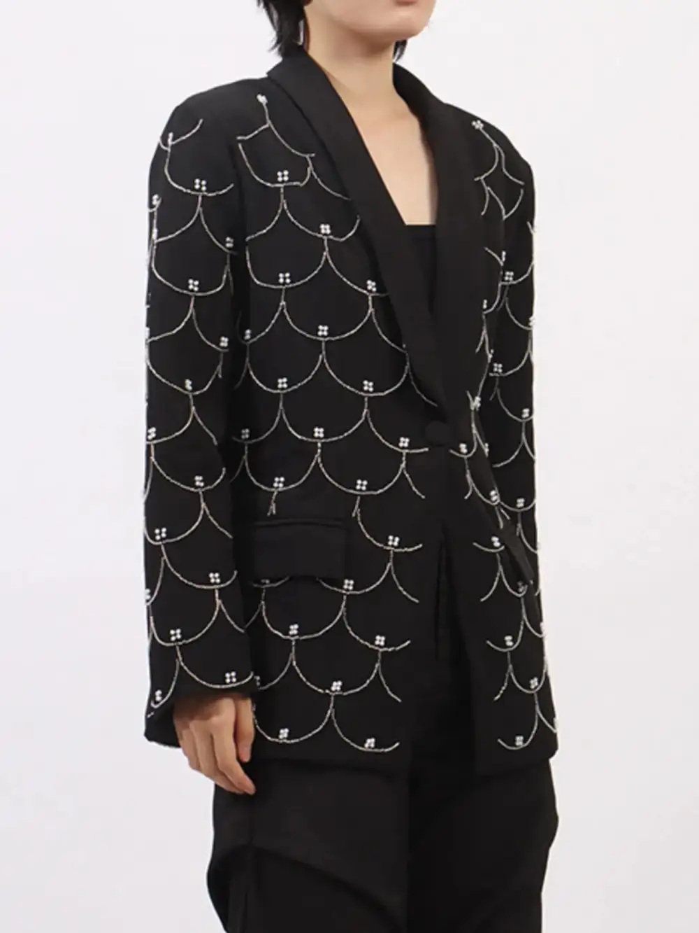 Polished Refined Long-Sleeve Blazer
