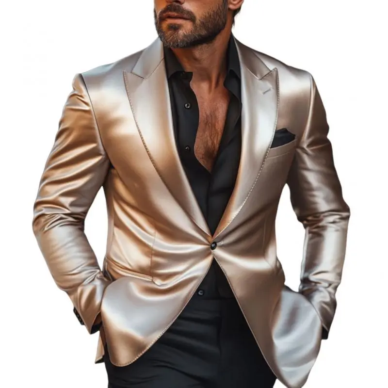 Easy Tailored Satin Blazer