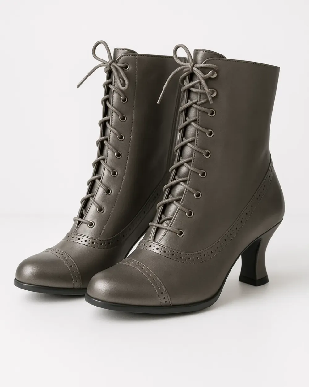Retro Lace Up Ankle Boots