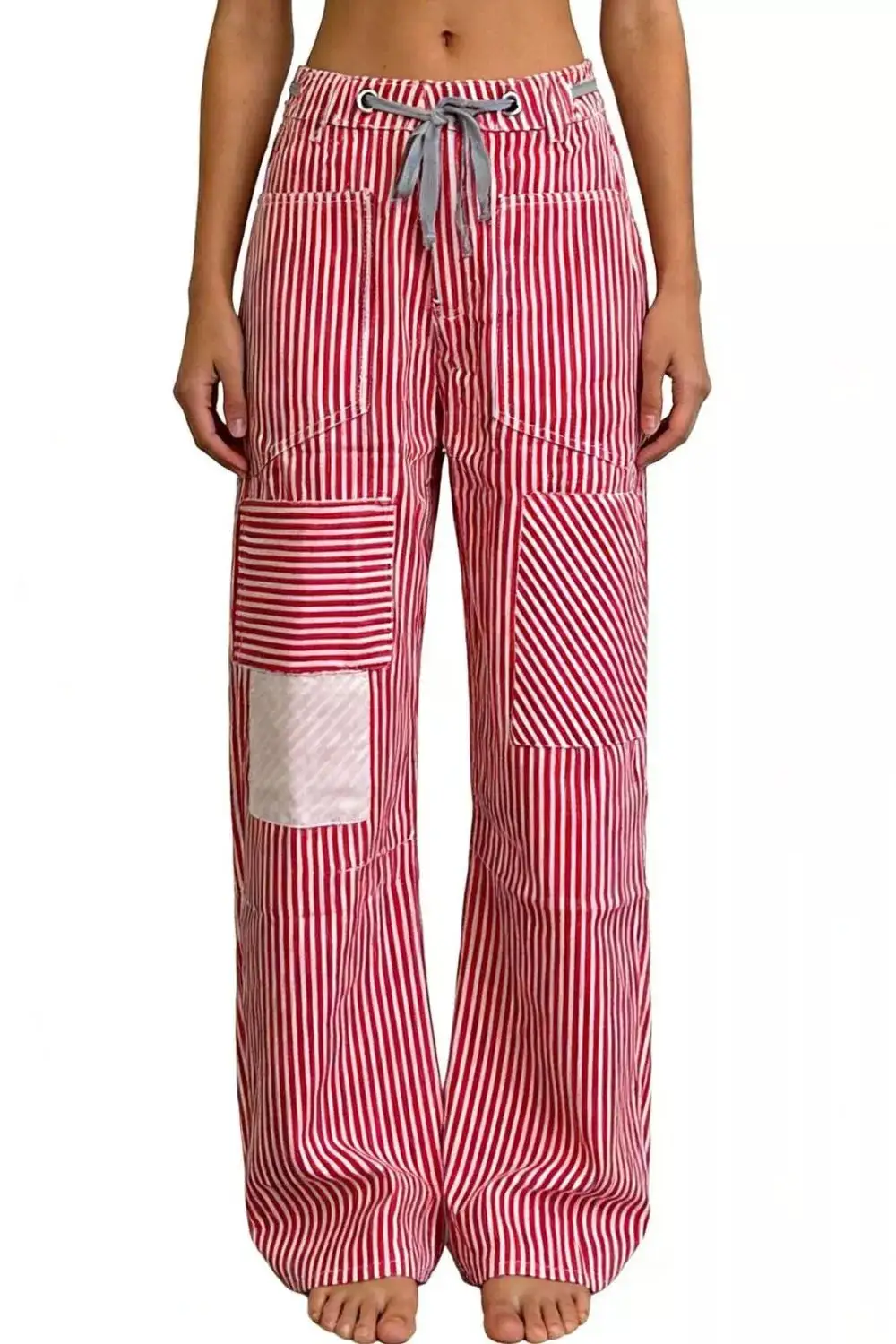 Chic Striped Wide Leg Pants
