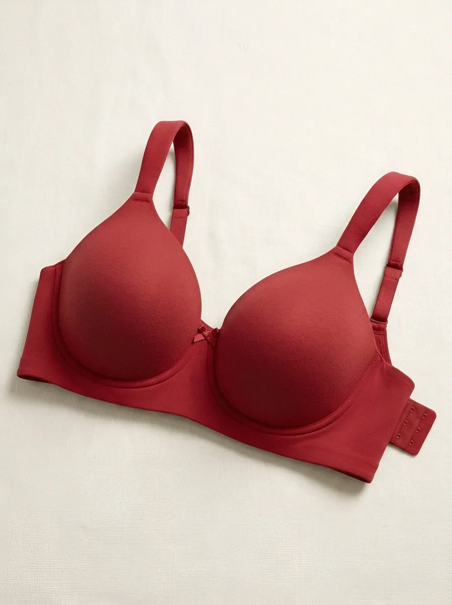 Women's Underwire Seamless Bow-Detail Adjustable-Strap Bra