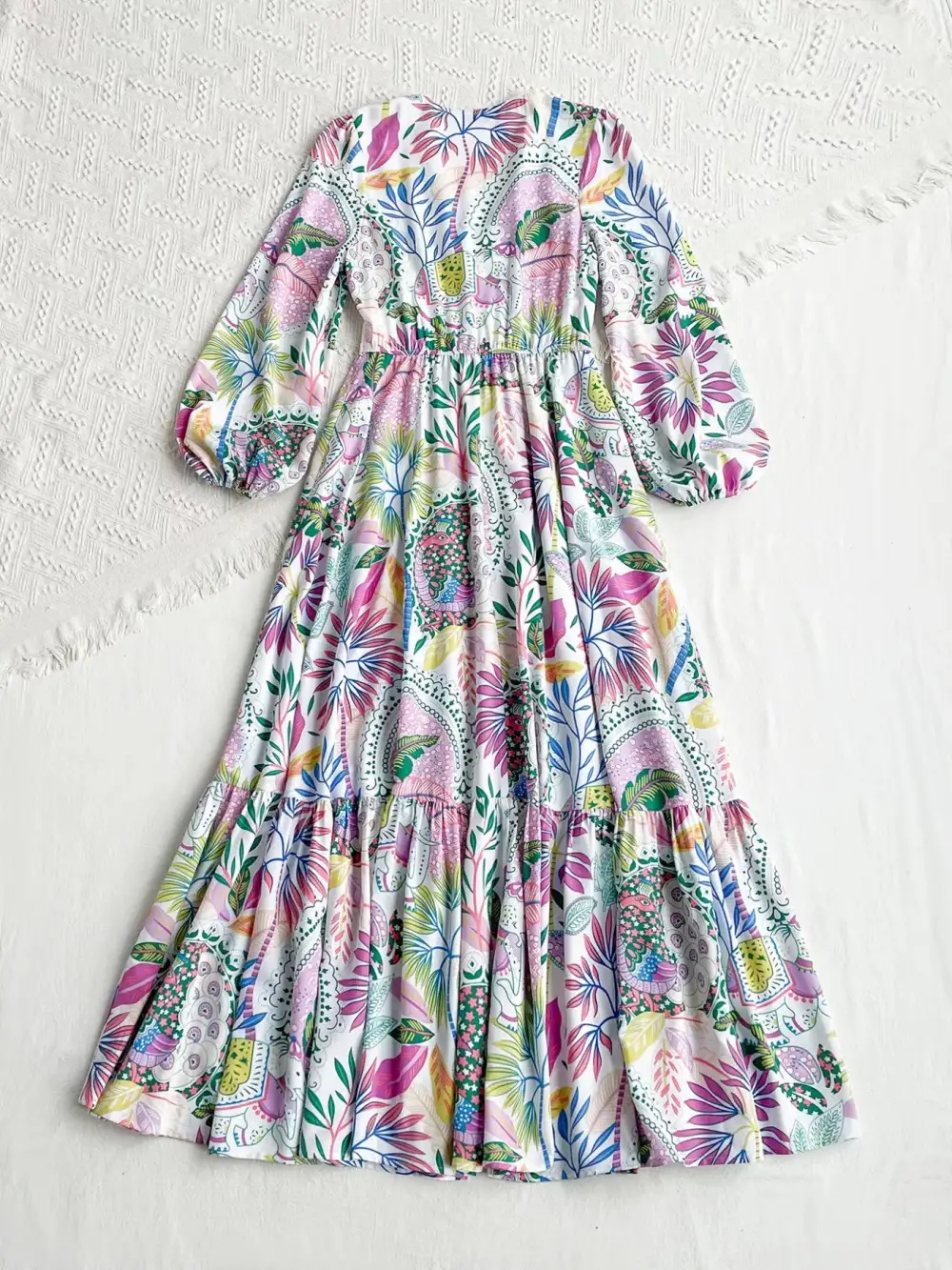 Wearable Cut Lace V Neck Dress