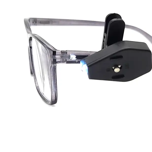 Clip-On Glasses Reading Light