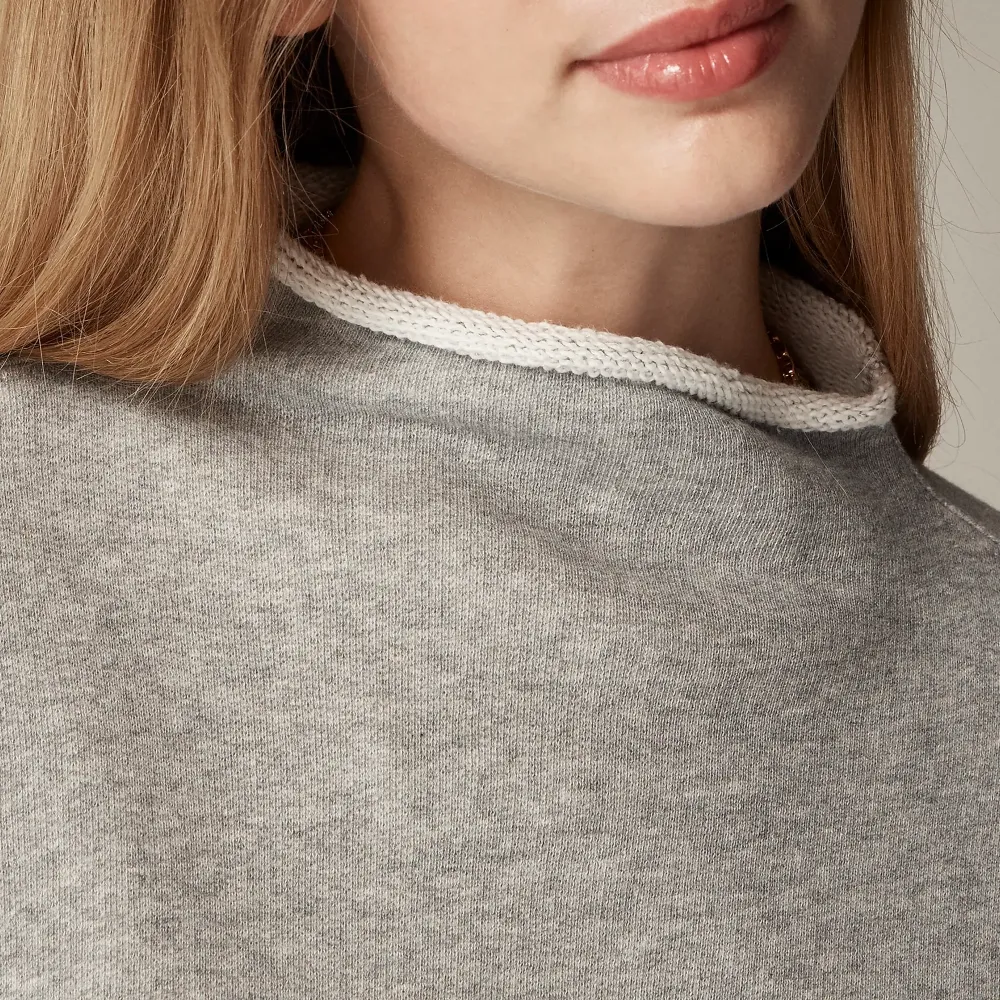 Cotton Terry Rollneck Sweatshirts