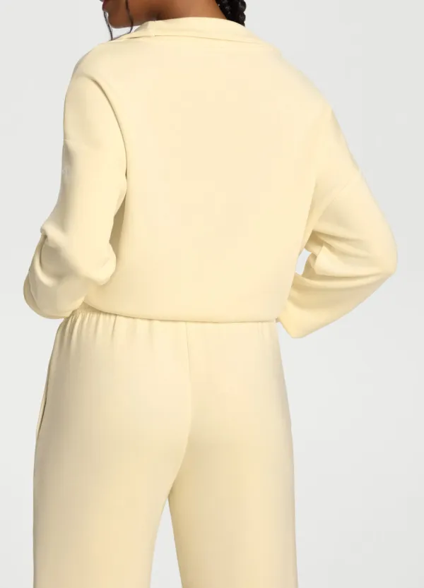 Clean Zip High Collar Sweatshirt