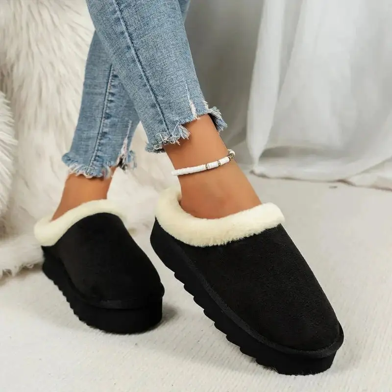 Warm Touch Platform Casual Slippers
