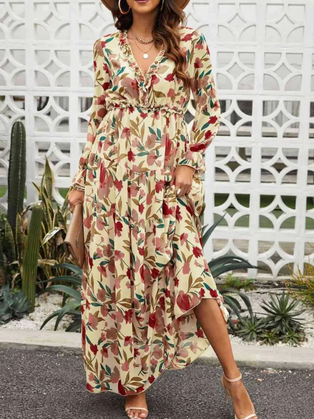 Soft Printed A-Line Dress