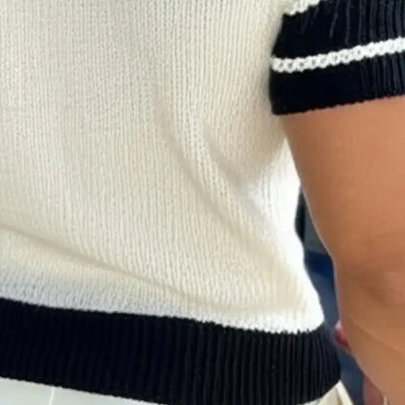Striped Crew Sweater