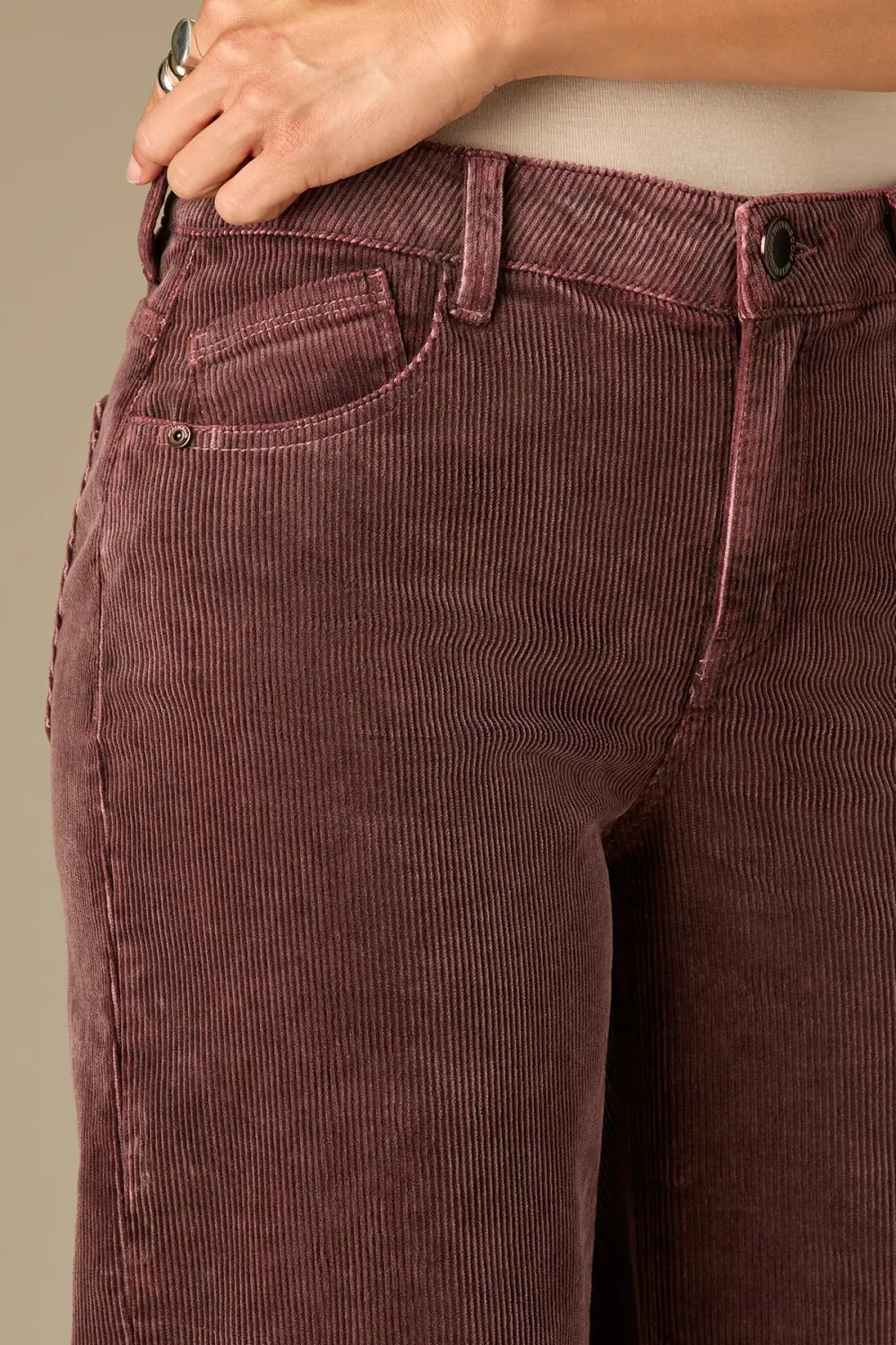High Rise Sam Wide Leg Woven Pants