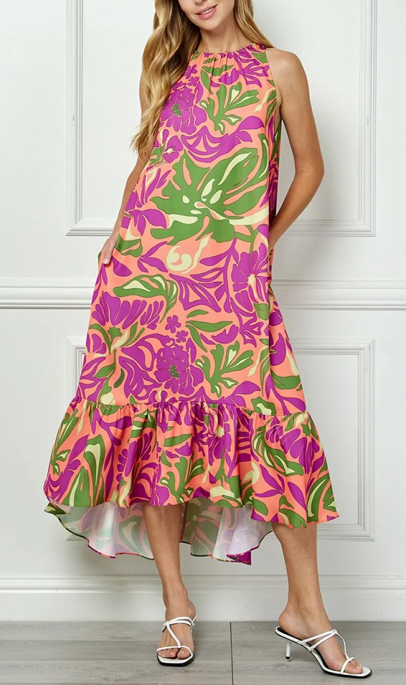 Flowing Enchanted Bloom Dress