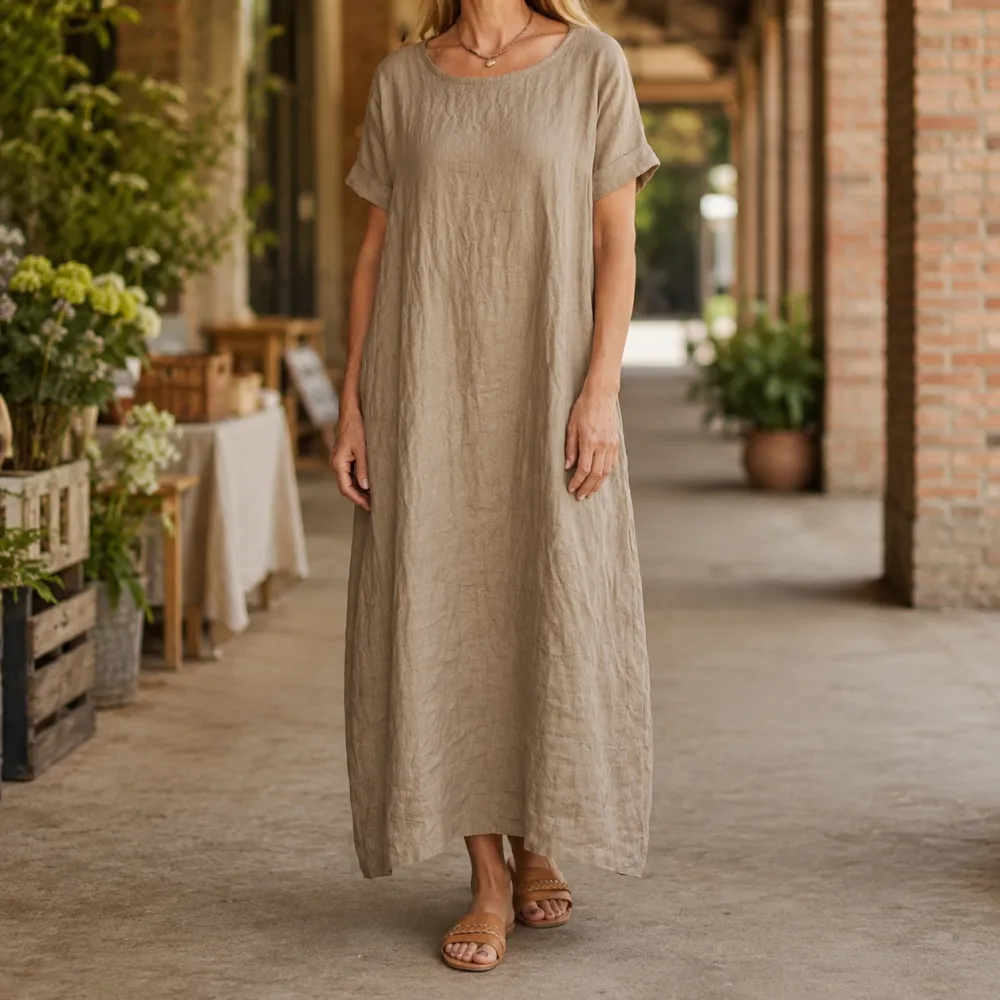 Modern Detail Refined Women's Maxi Dress