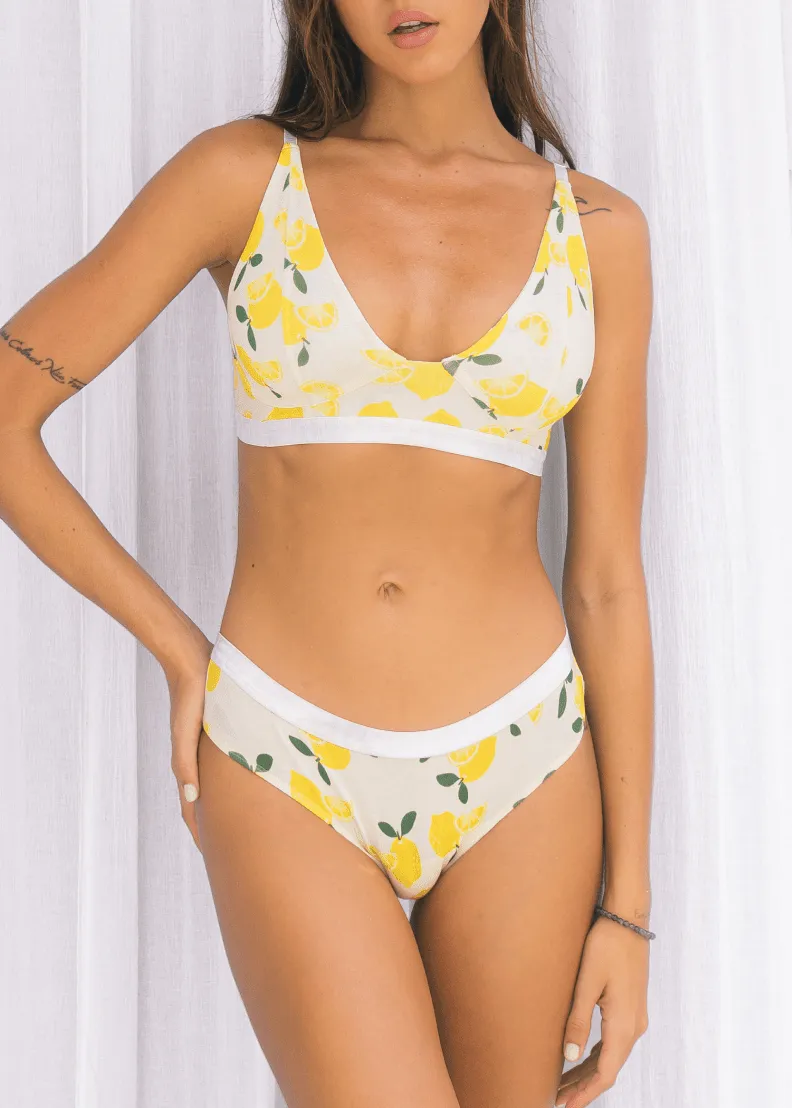 Printed Defined Support Bralette
