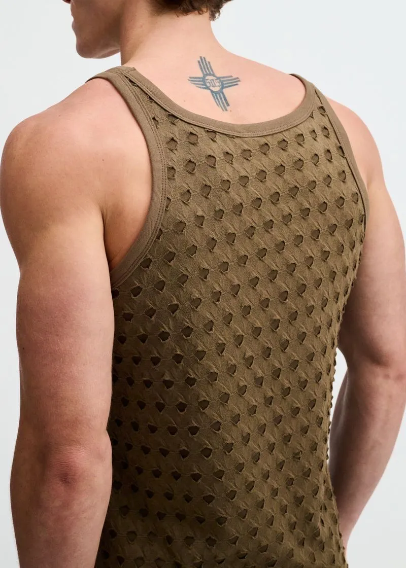 Layered Textured Knit Tank Top