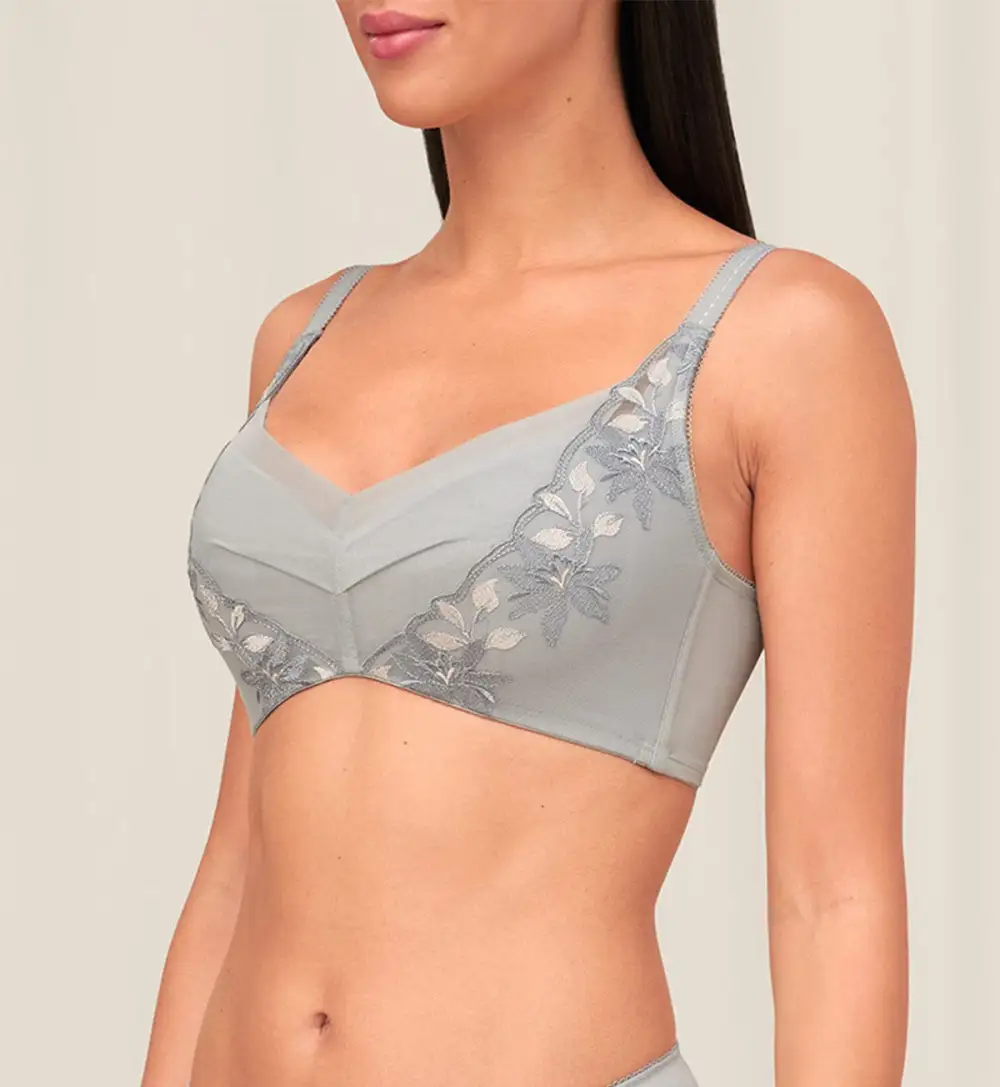 Women's Non-Wired Padded Sheer Bra