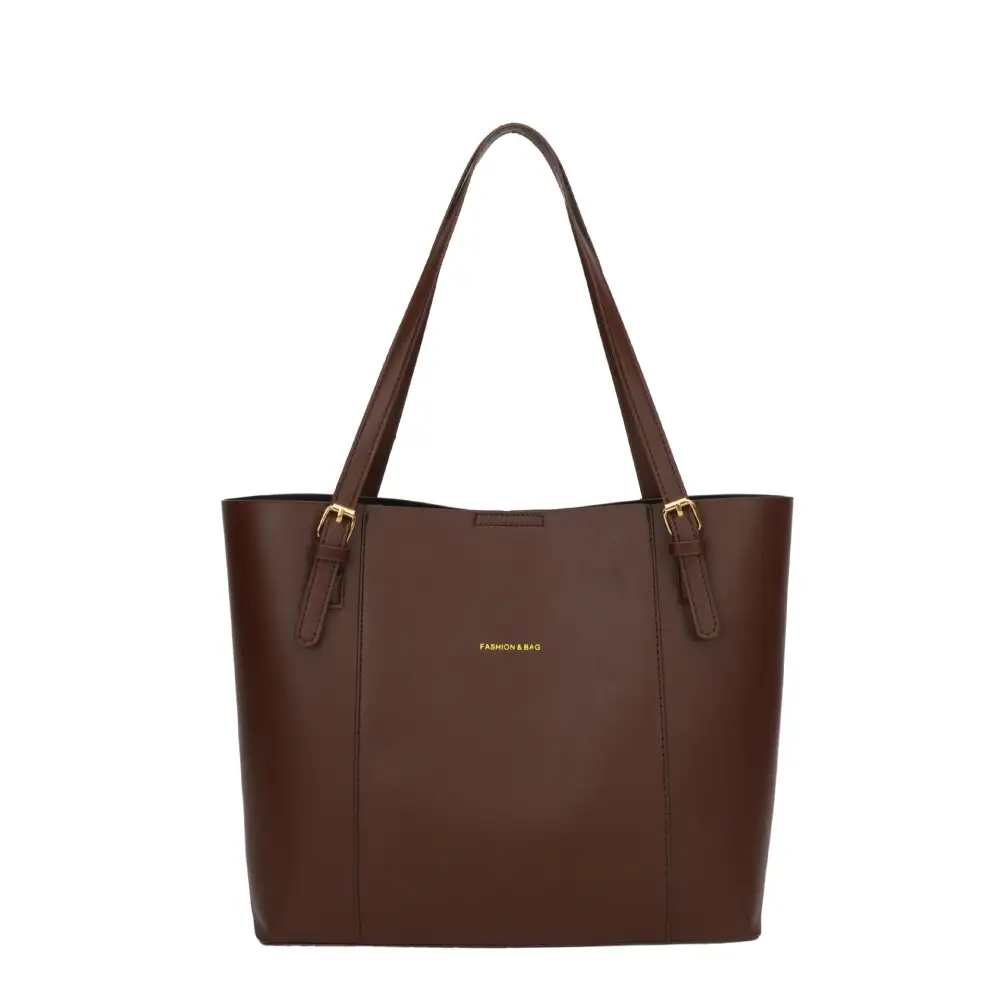 Commuter Roomy Faux Leather Bucket Bag