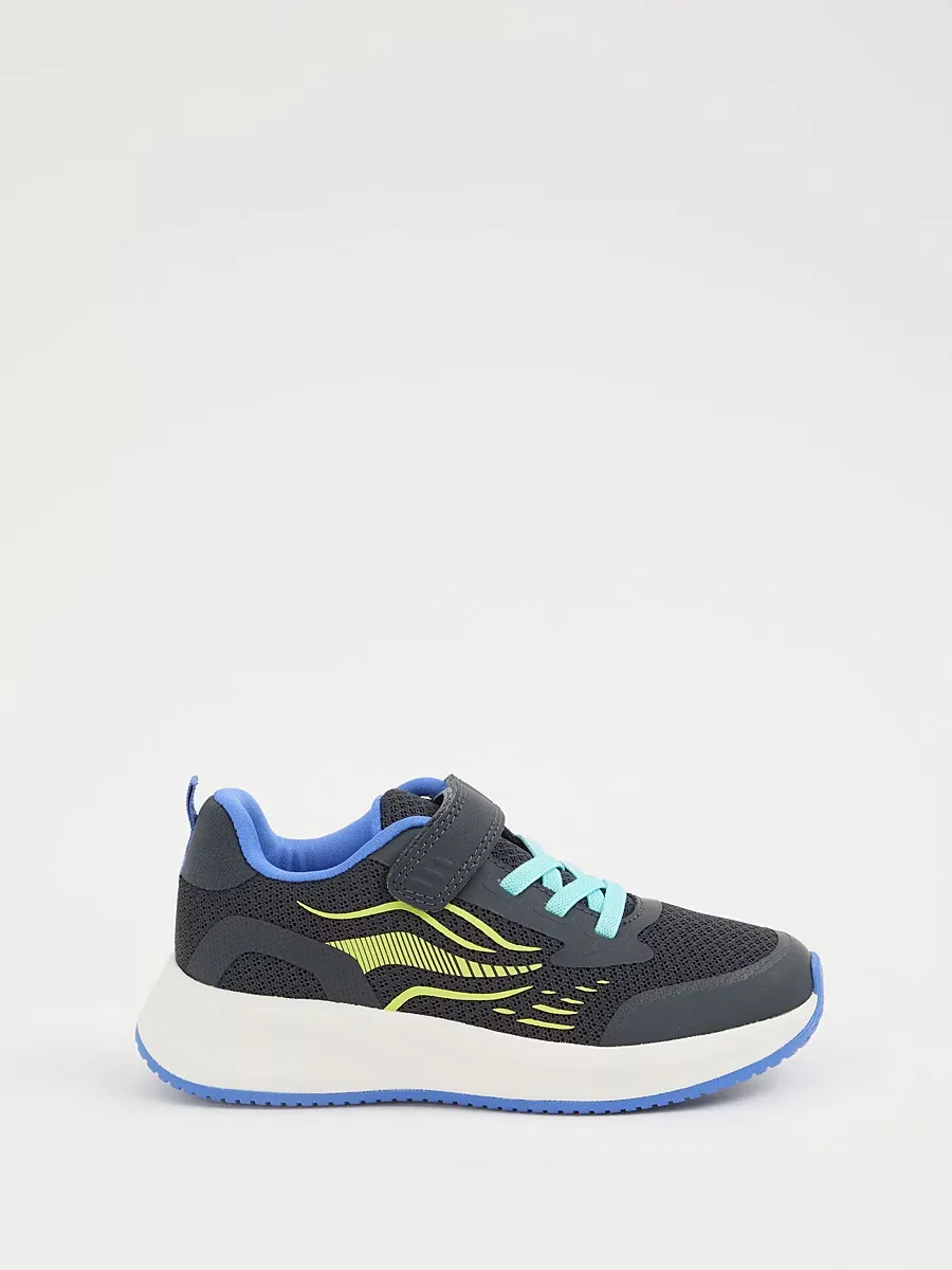 Navy Mesh Single Strap Trainers