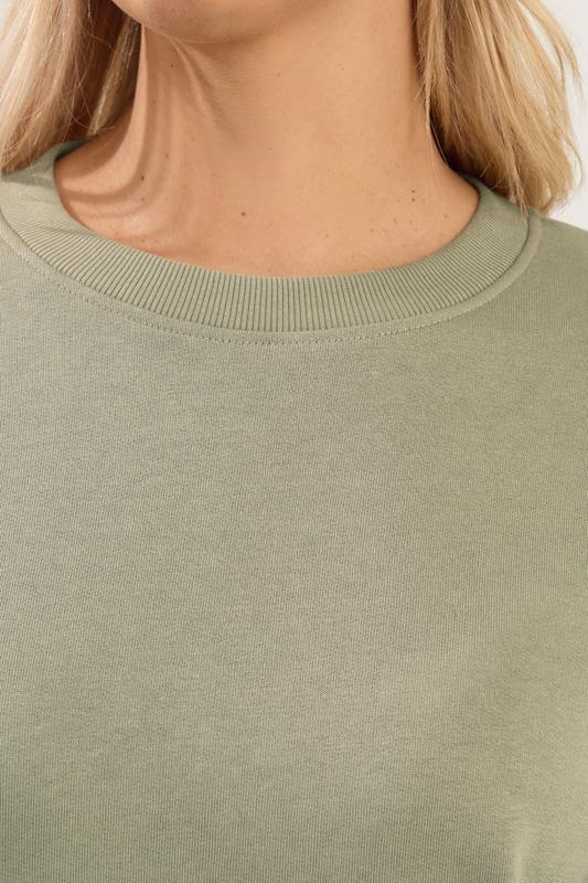 Light Khaki Green Sweatshirt detail 4