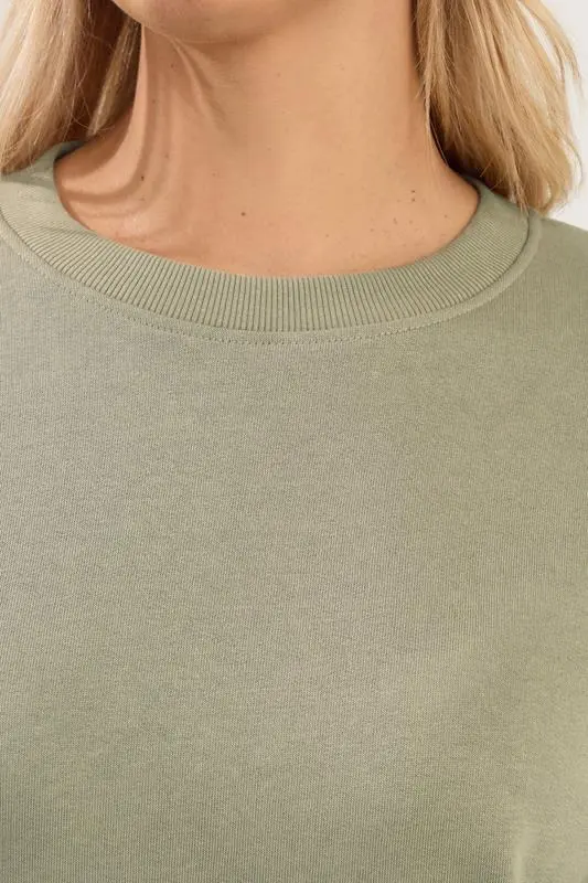 Light Khaki Green Sweatshirt