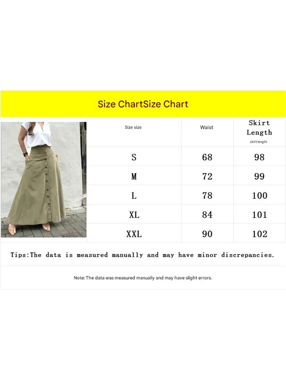 Button Front Slit A-Line Midi Skirt