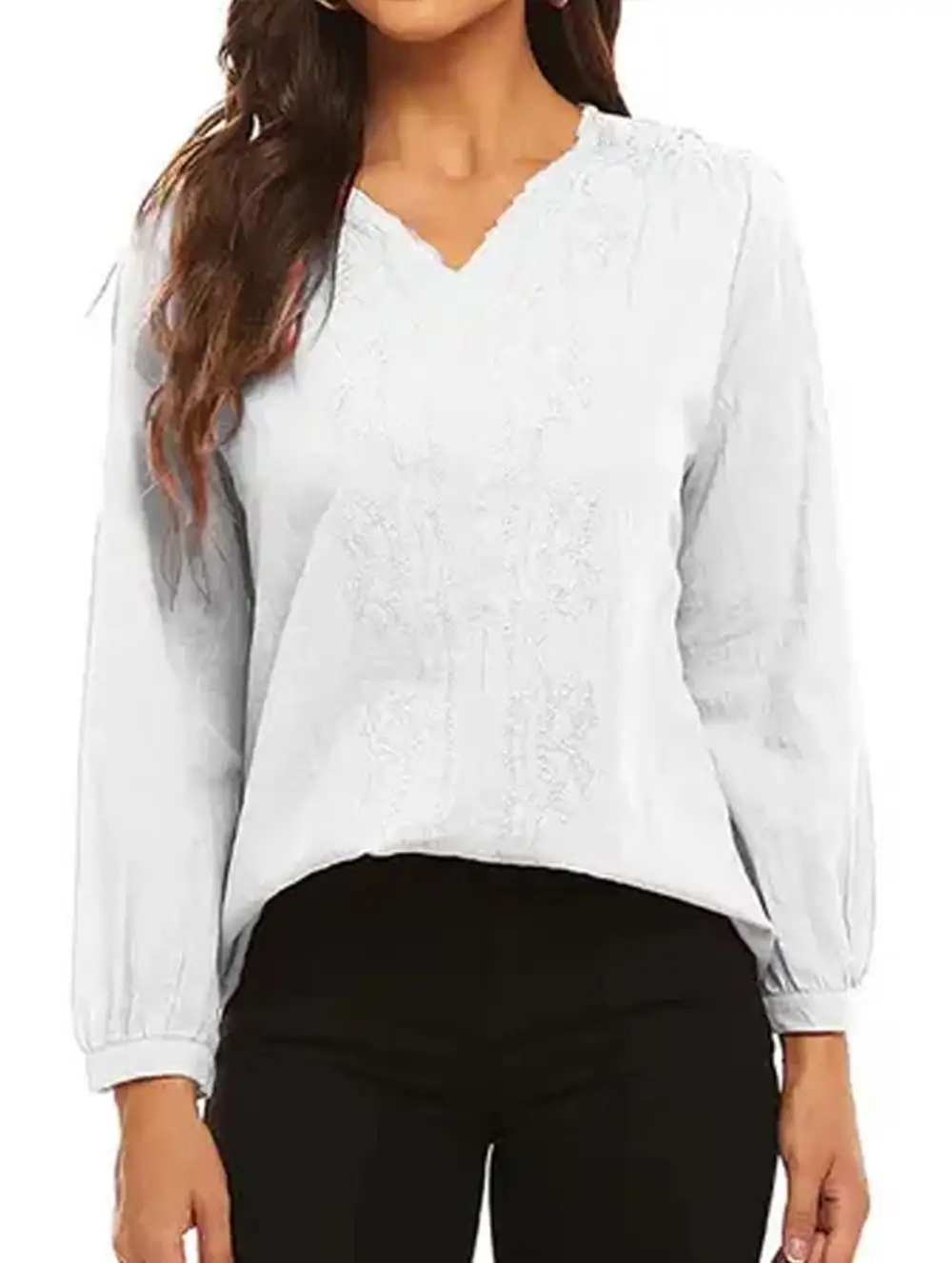 Simple V Neck Blouse