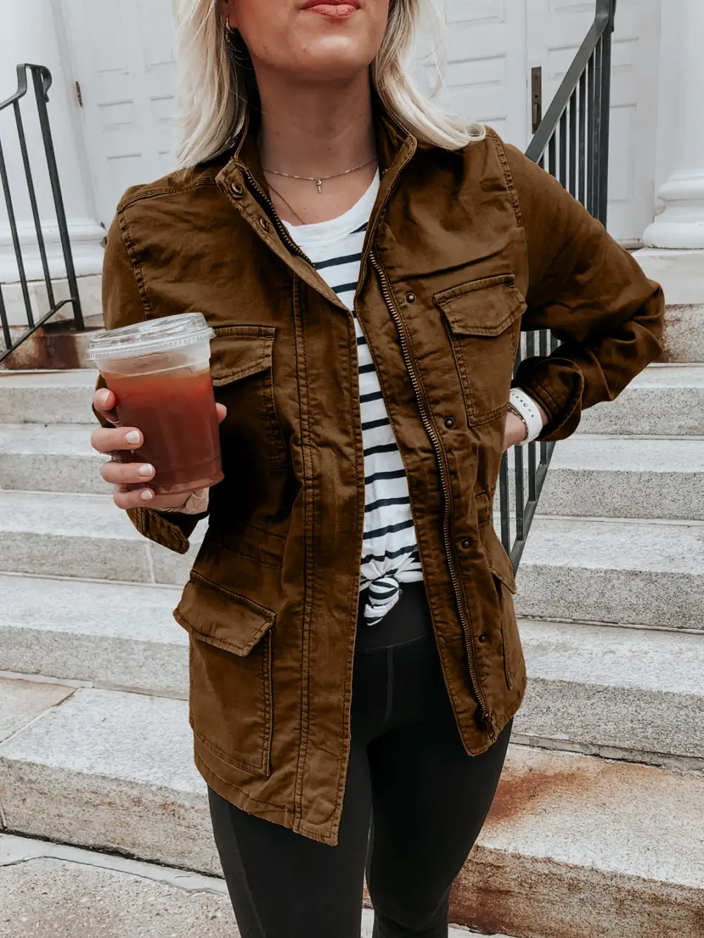 Zip-Up Pocketed Jacket