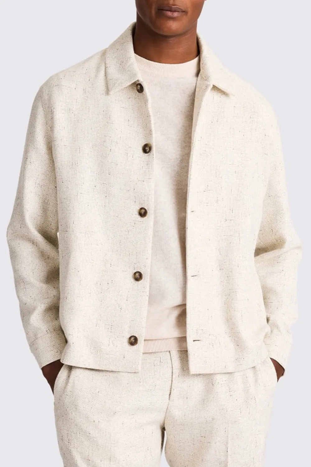 Textured Multi-Functional Men's Outerwear In Neutral Tones
