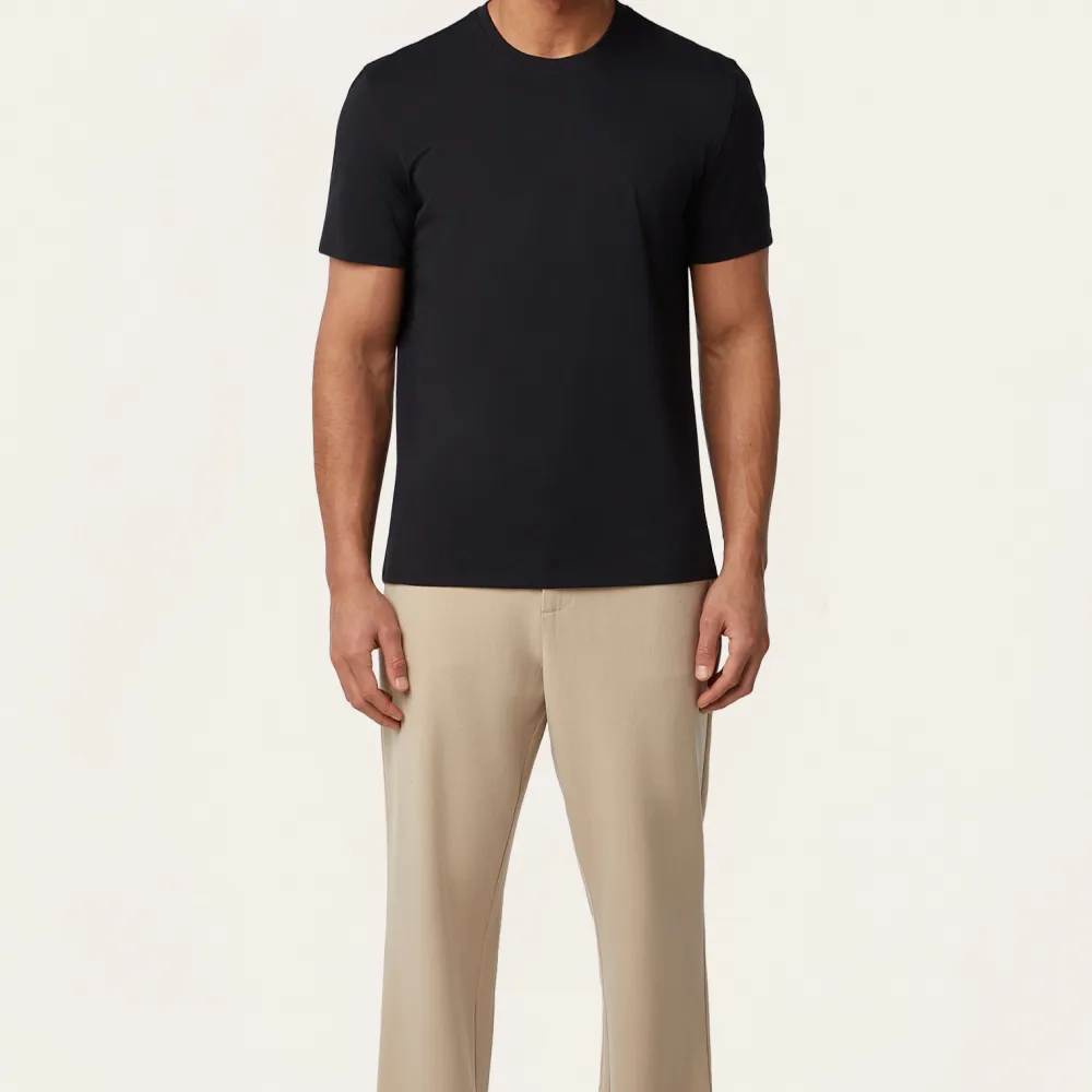 Polished Classic Fit Stretch Blend Round Neck T-Shirt