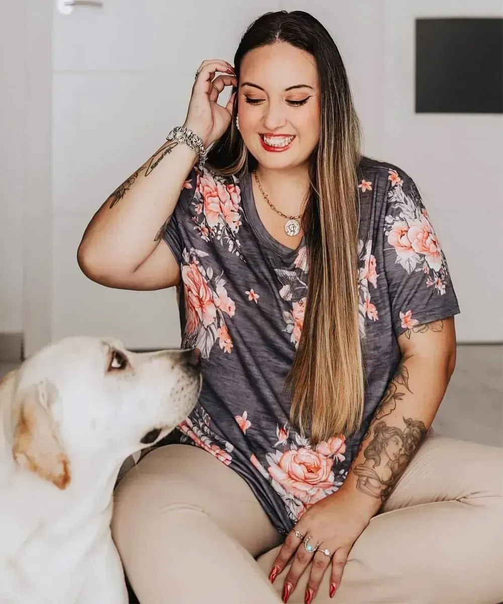 TIYOMI Plus Size T Shirt for Women Short Sleeve Tunic Cross Line Shirts Round Neck Tops Summer Blouse XL-5XL 14-28