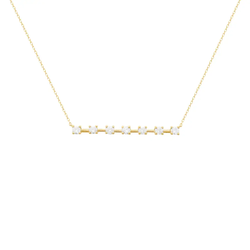 Classic Bar Diamond Necklace