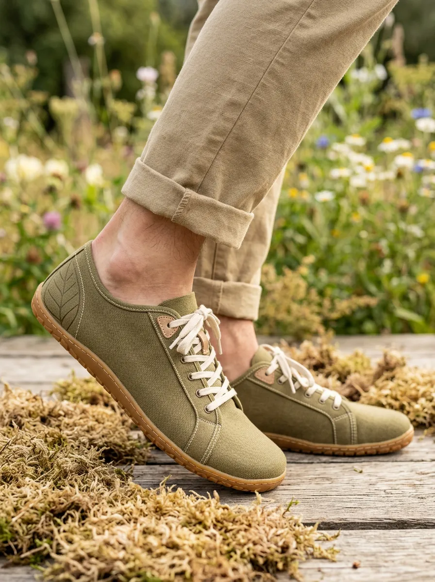 Versatile Leaf Graphic Detail Unisex Barefoot Shoes