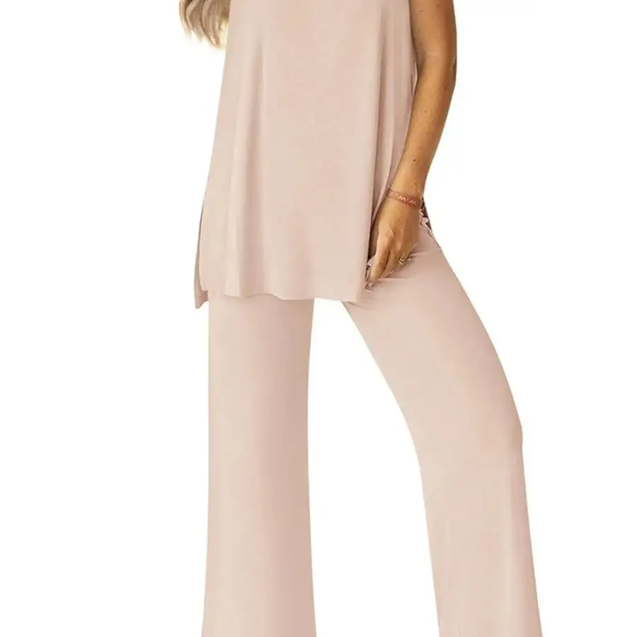Round Neck Tank and Pants Set