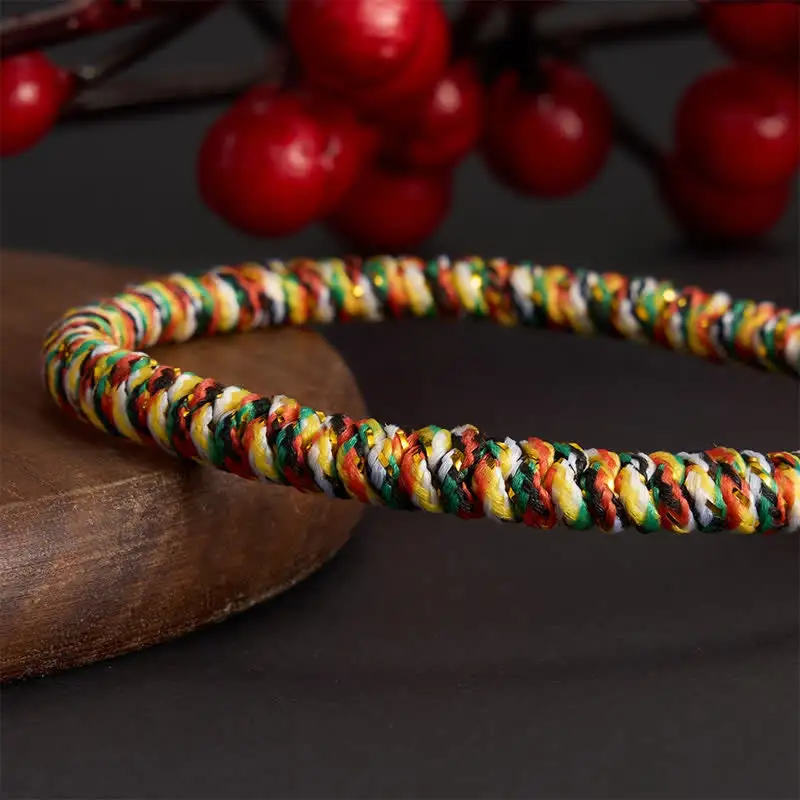 Hand Woven String Lotus Braided Bracelet