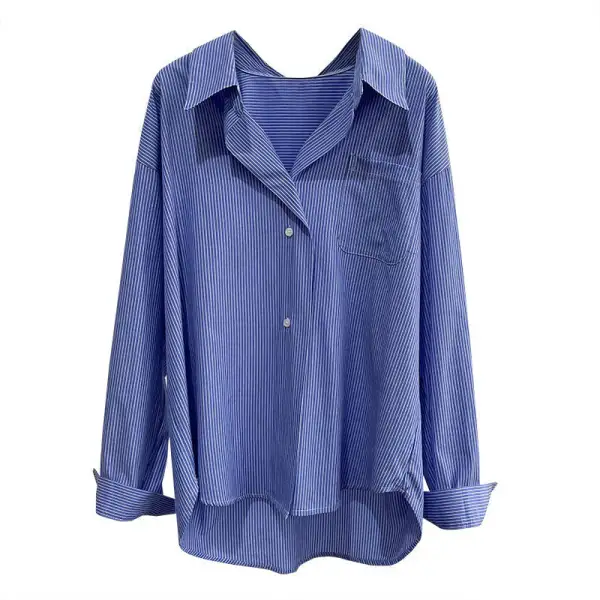 Classic Striped Loose Fit Shirt