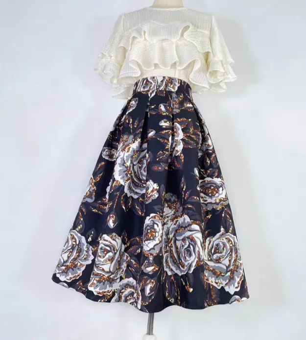 Relaxed Summer Everyday Casual Pocket Skirt