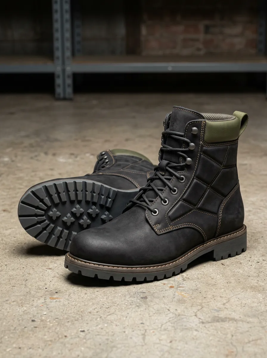 Men's Tactical Quilted Work Boots