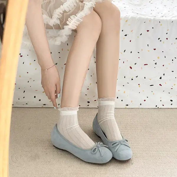 Soft Clean Profile Strap Low Heel Shoes